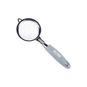 Chef Delicious Strainer for Kitchen Strainer Wire Sieve Sifter with Insulated Handle for Kitchen Gadgets Tools Assorted Colors