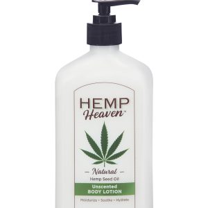 Hemp Heaven Natural Hemp Seed Oil Unscented Body Lotion - Moisturizing & Soothing Skincare, Paraben-Free, for Sensitive Skin, with 18 Oz