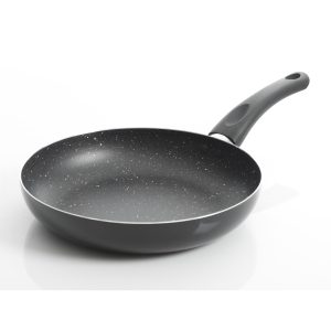 Gibson Home Oster Luneta Non Stick Aluminum Frying Pan with Bakelite Handle, 9.5-inch Length, Black, Kitchen Cooking Accessories