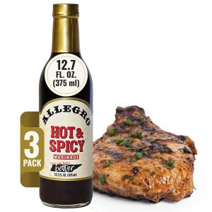 ALLEGRO - The Marinate Everything Marinades | Perfect Marinades for Meat & Veggies | Marinade for Grilling, Roasting & Cooking | Kosher & Gluten Free | 12.7 Oz (Pack of 3) - Hot & Spicy
